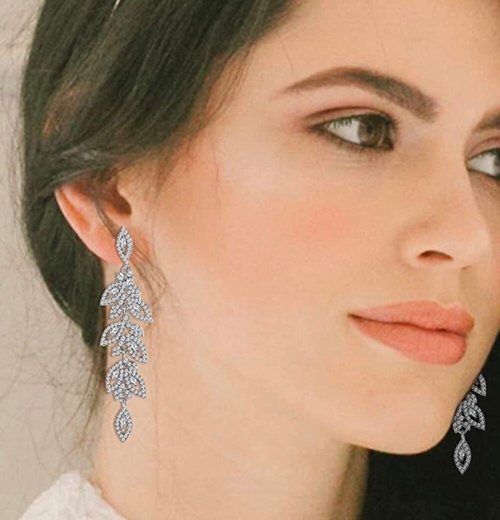 Rhinestone Drop Earrings